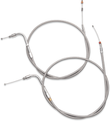 Throttle Cable - +10\" - Stainless Steel 1996 - 2007