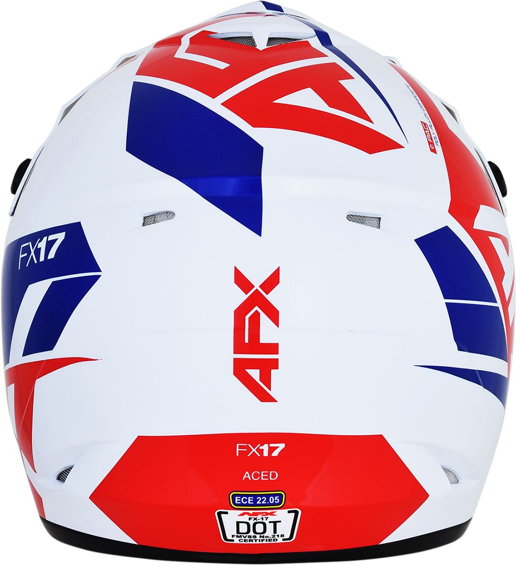 FX-17 Helmet - Aced - Red/White/Blue - Large