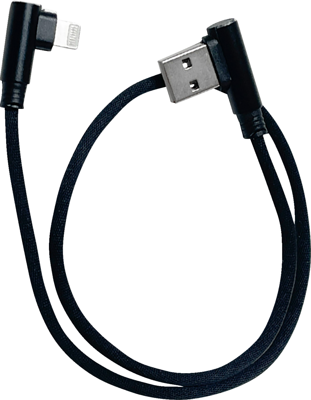 90° USB to 90° Lightning Cable - Charger - Single-End - 18\"