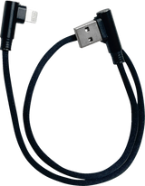 90° USB to 90° Lightning Cable - Charger - Single-End - 18\"