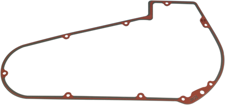 Primary Cover Gasket - 9 Hole - Rigid Mount 0.062\" paper with Silicone Bead - Big Twin 1965 - 1988