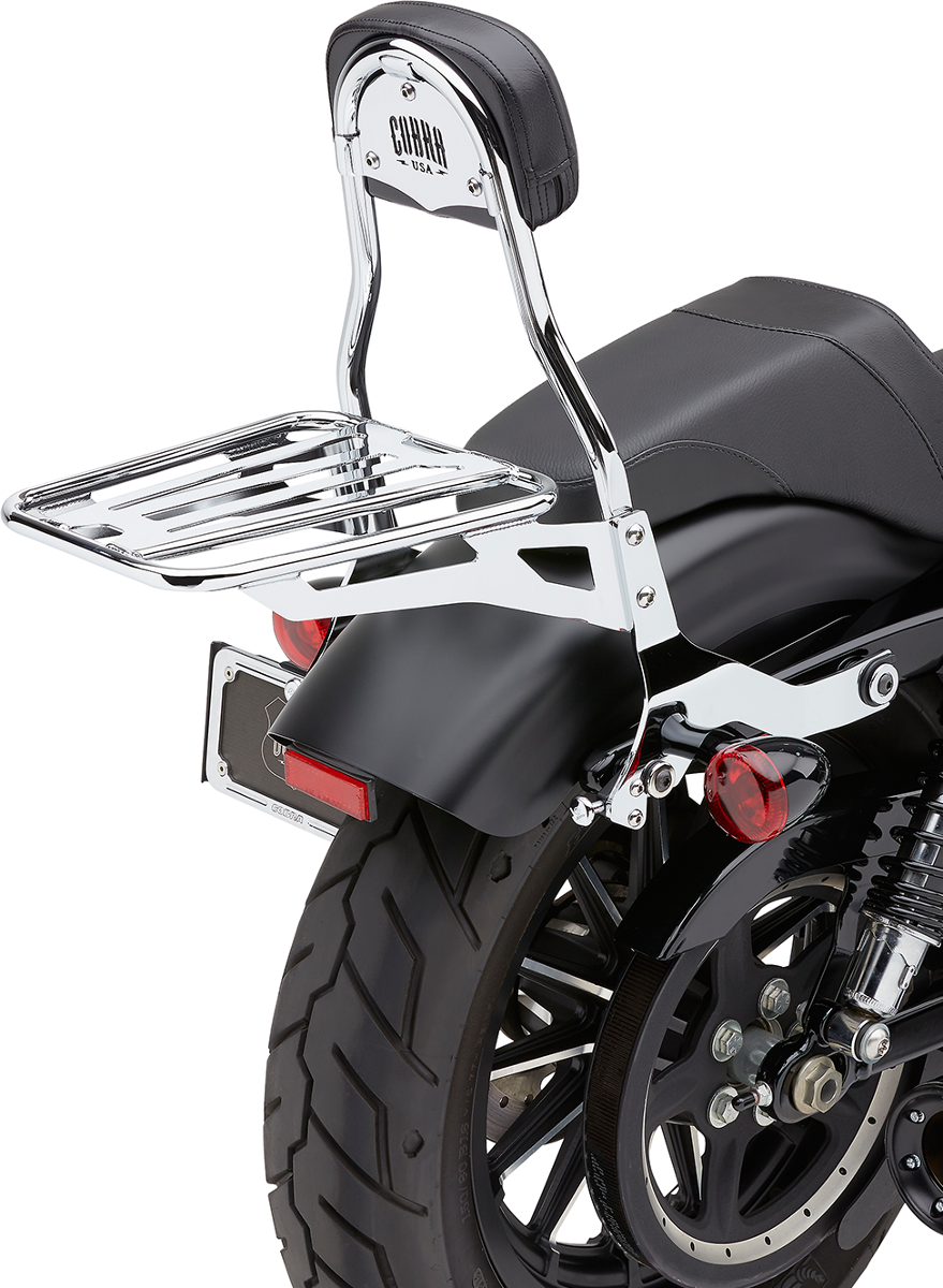 Backrest Kit - 14\" - Chrome - XL 2004 - 2019