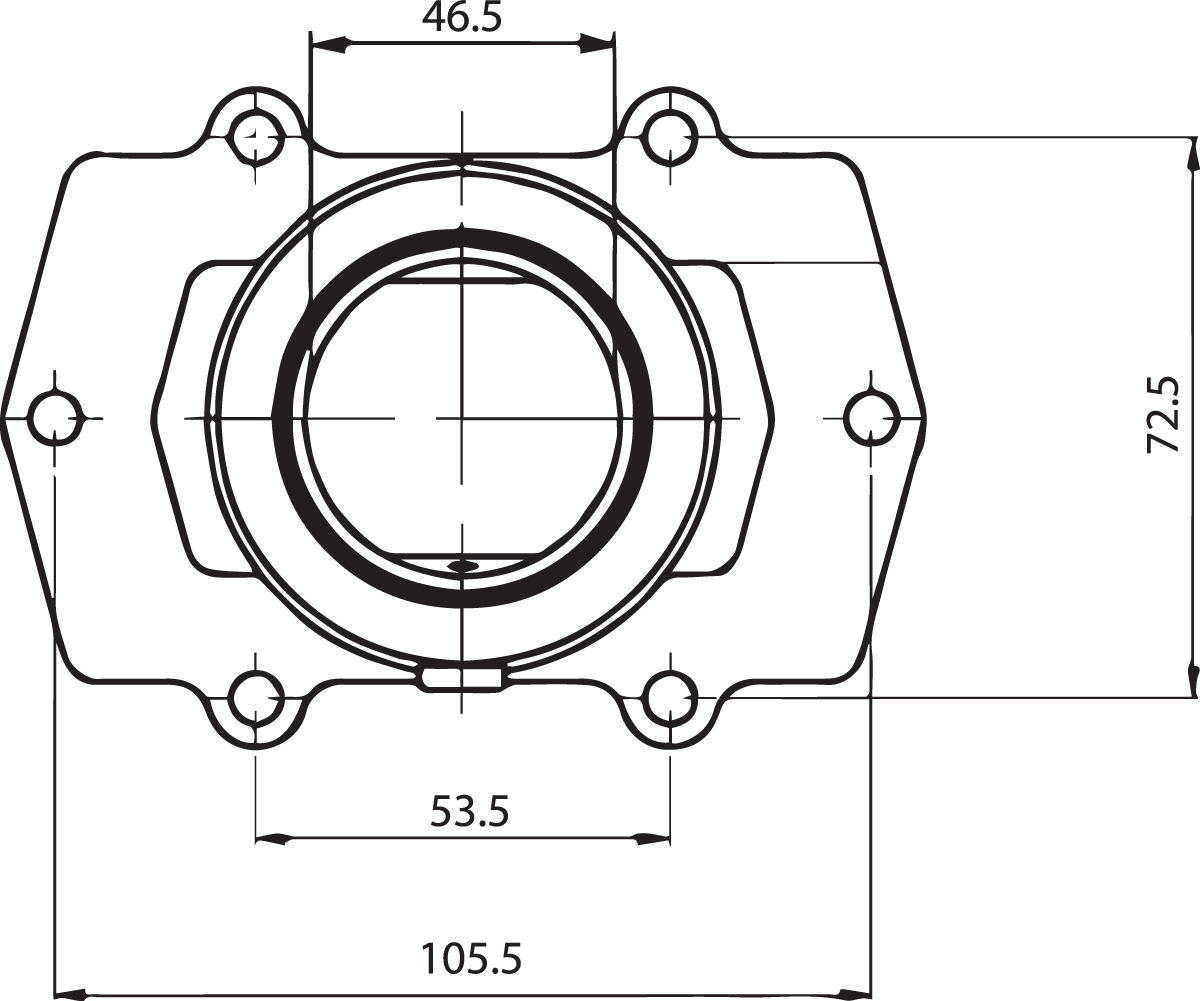 Carburetor Mounting Flange - Arctic Cat 2003 - 2006