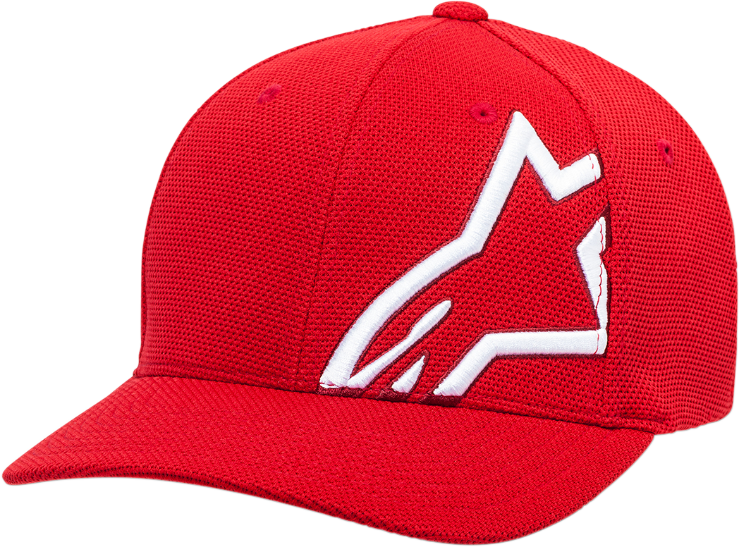 Corporate Stretch Mesh Hat - Red/White - Large/XL