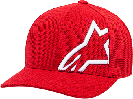 Corporate Stretch Mesh Hat - Red/White - Large/XL