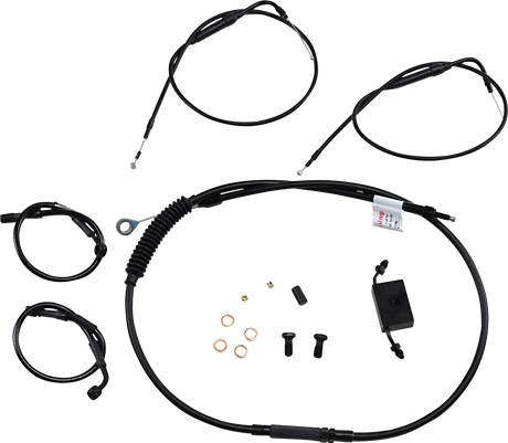 Handlebar Cable and Brake Line Kit - Extended - Sportsters - Clubman Handlebars - ABS 1986 - 2022