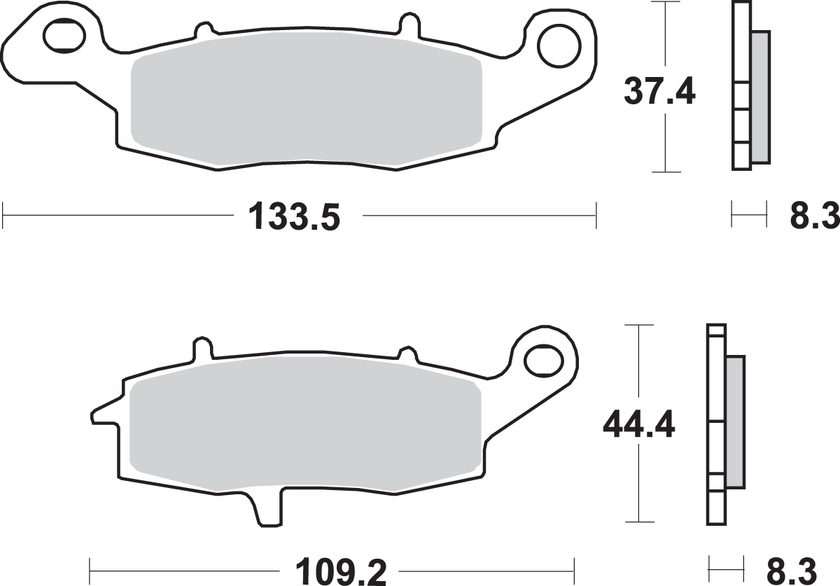 LS Brake Pads - Vulcan - 704LS 1999 - 2013