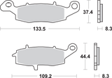 LS Brake Pads - Vulcan - 704LS 1999 - 2013