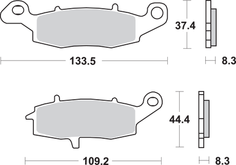 HS Brake Pads - V-Strom - 704HS 1995 - 2016