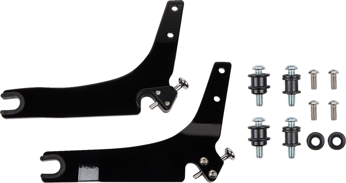 Backrest Kit - 14\" - Chrome - Softail 2000 - 2017