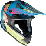 Youth F.I. Helmet - Fractal - MIPS® - Matte Blue/Hi-Viz - Large