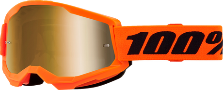 Strata 2 Goggle - Neon Orange - True Gold Mirror