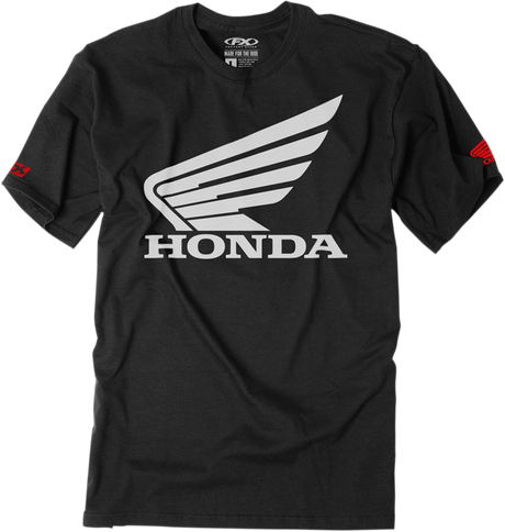 Youth Honda Big Wing T-Shirt - Black - Large