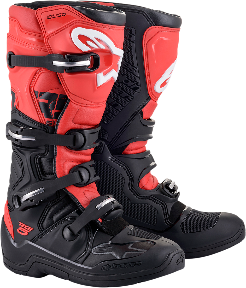 Tech 5 Boots - Black/Red- US 7