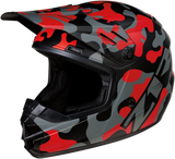 Youth Rise Helmet - Camo - Red - Small