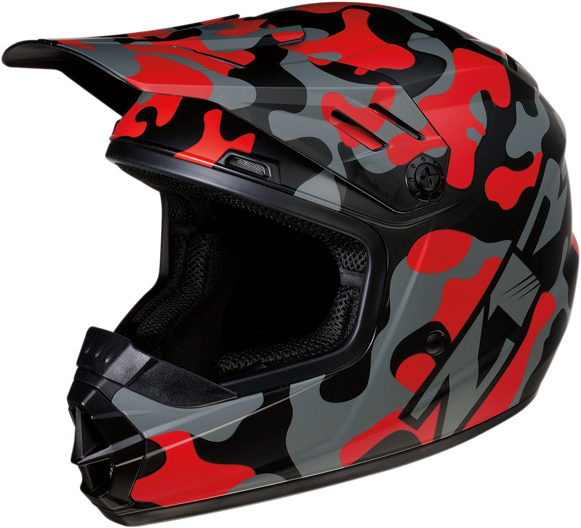 Youth Rise Helmet - Camo - Red - Large