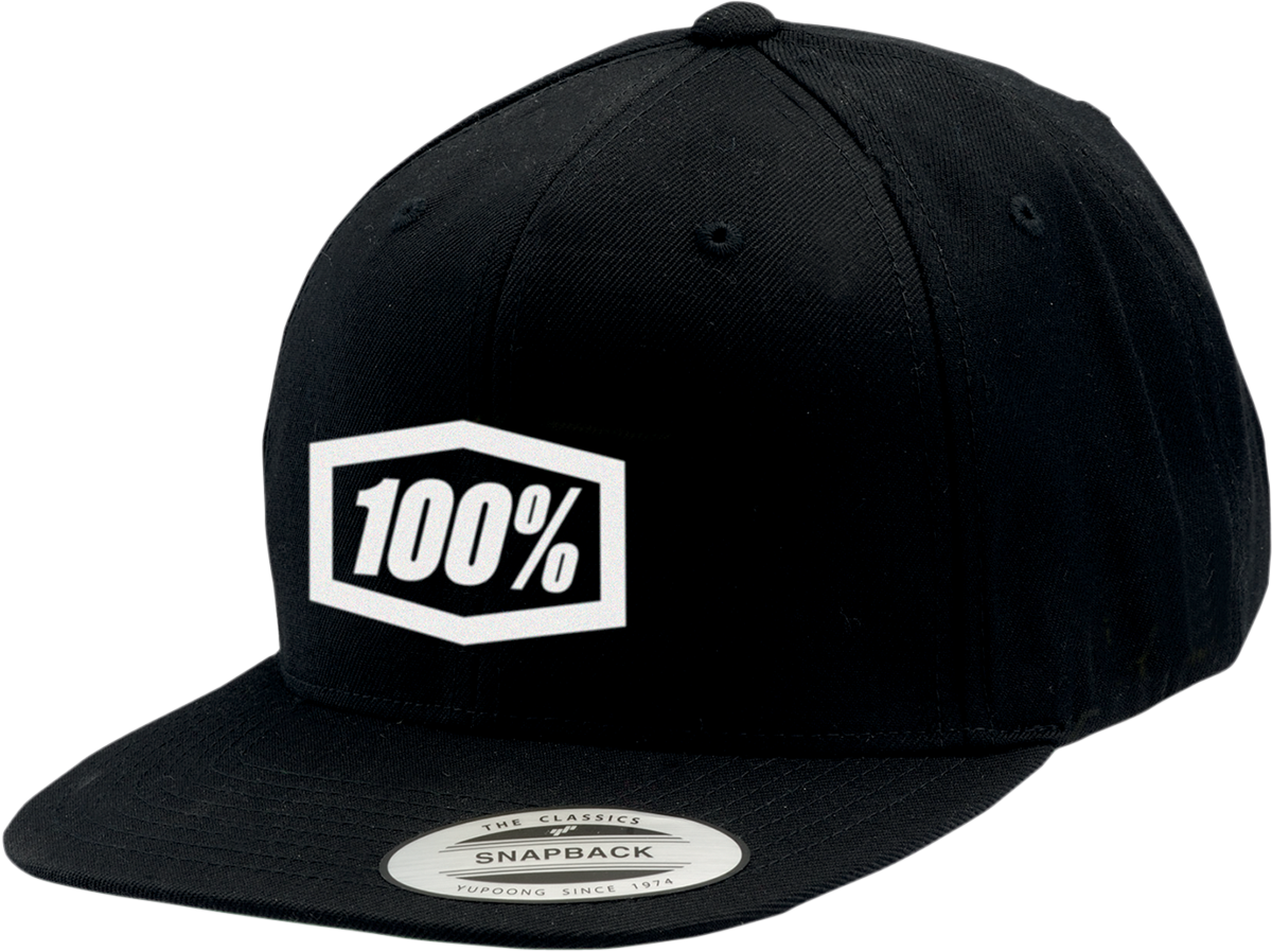 Icon Snapback Hat - Black/White