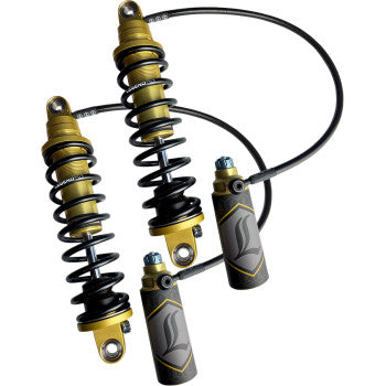 LEGEND SUSPENSION  1310-1913 Coil Suspension REVO ARC Remote Reservoir Shocks - Heavy Duty - Gold - 14"