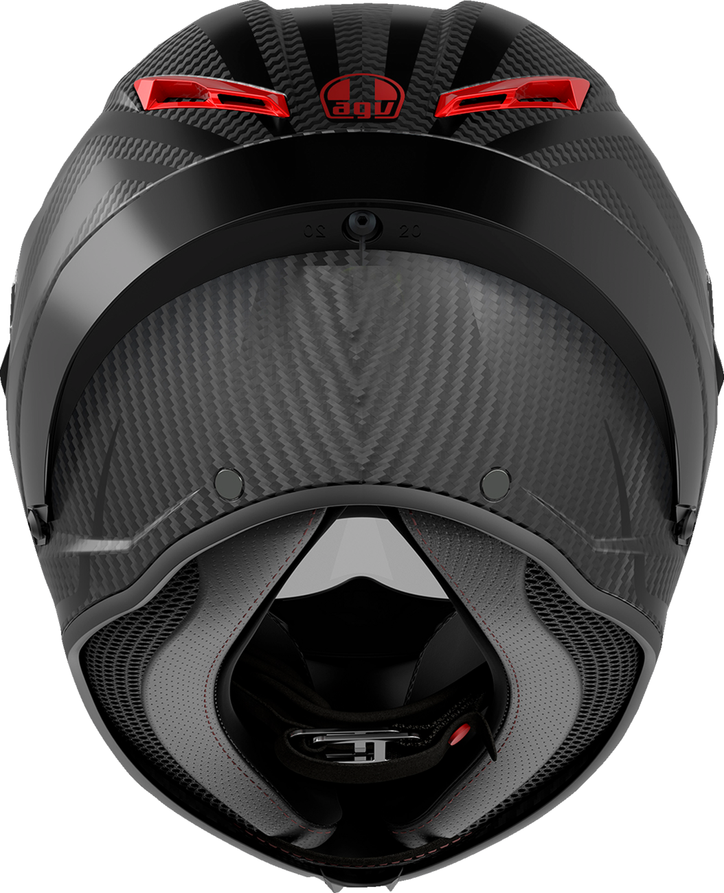 Pista GP RR Helmet - Intrepido - Matte Carbon/Black/Red - Small