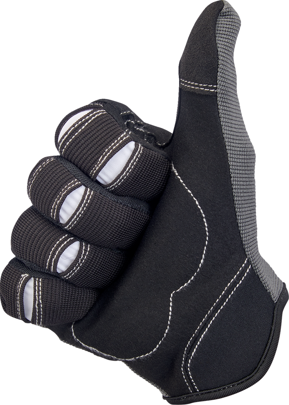 Moto Gloves - Gray/Black - Large