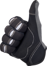 Moto Gloves - Gray/Black - Large