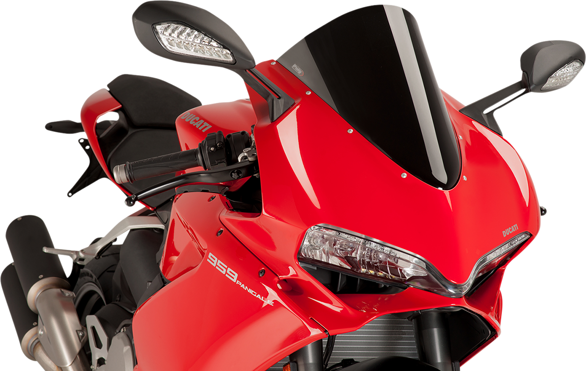 Race Windscreen - 14-1/2\" - Black - Panigale 2015 - 2017