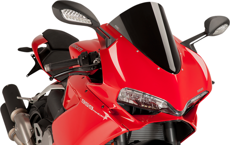 Race Windscreen - 14-1/2\" - Black - Panigale 2015 - 2017