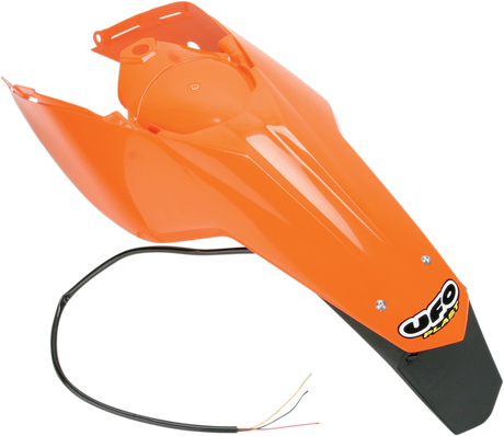 Enduro Rear Fender - with Light - \'98 - \'20 KTM Orange 2007 - 2010