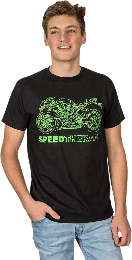 Optimate Speed Therapy T-Shirt - Black - Large