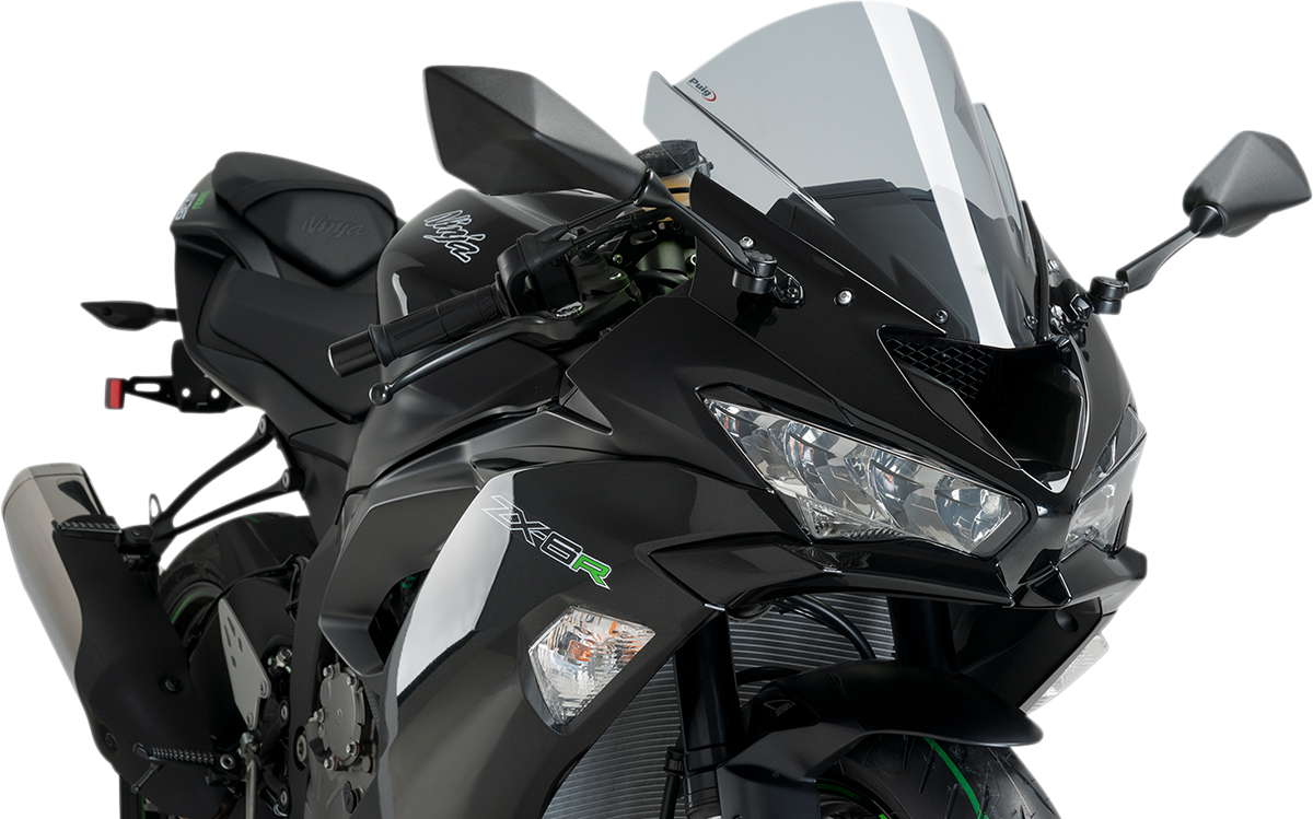 Race Windscreen - 13-3/4\" - Smoke - ZX-6R 2008 - 2023