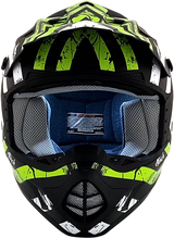 FX-17Y Helmet - Attack - Matte Black/Green - Small