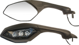 Mirror - OEM-Style Replacement - Side View - Cat Eye - Black - Left 2015 - 2019