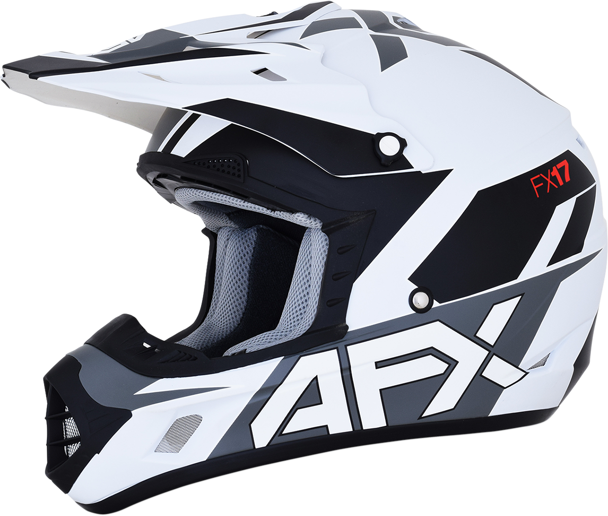 FX-17 Helmet - Aced - Matte White/White - Large