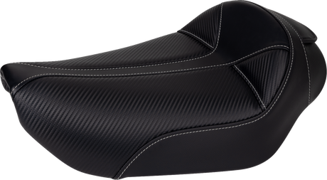 Dominator Solo Seat - w/o Backrest- Black w/ Gray Stitching - FXD/WG \'96-\'03 1996 - 2003