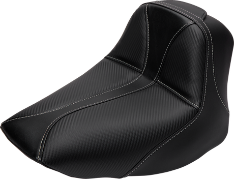 Dominator Solo Seat - w/o Backrest - Black w/ Gray Stitching - FLSTC/N \'06-\'17 2006 - 2017