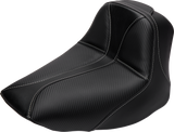 Dominator Solo Seat - w/o Backrest - Black w/ Gray Stitching - FLSTC/N \'06-\'17 2006 - 2017