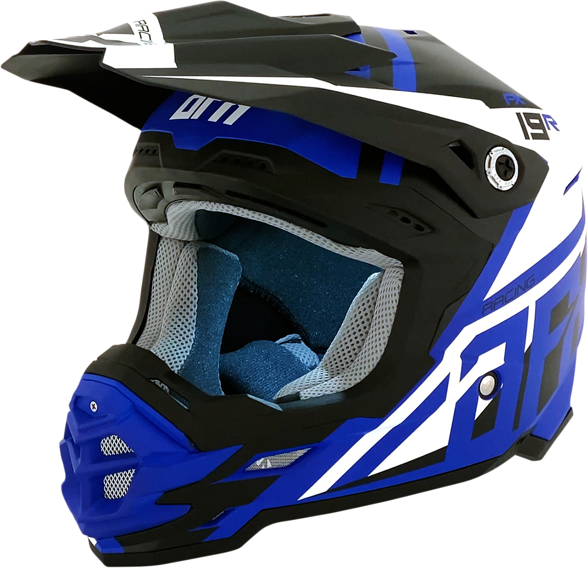 FX-19R Helmet - Racing - Matte Blue - Medium