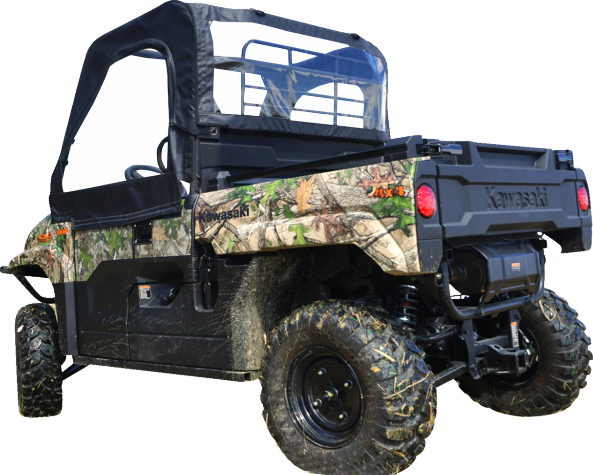 Soft Upper Doors - Rear Windshield - Black - Mule Pro-MX 2019 - 2023