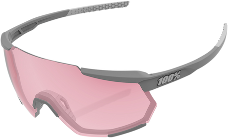 Racetrap Sunglasses - Soft Tact Stone - HiPER Coral Lens