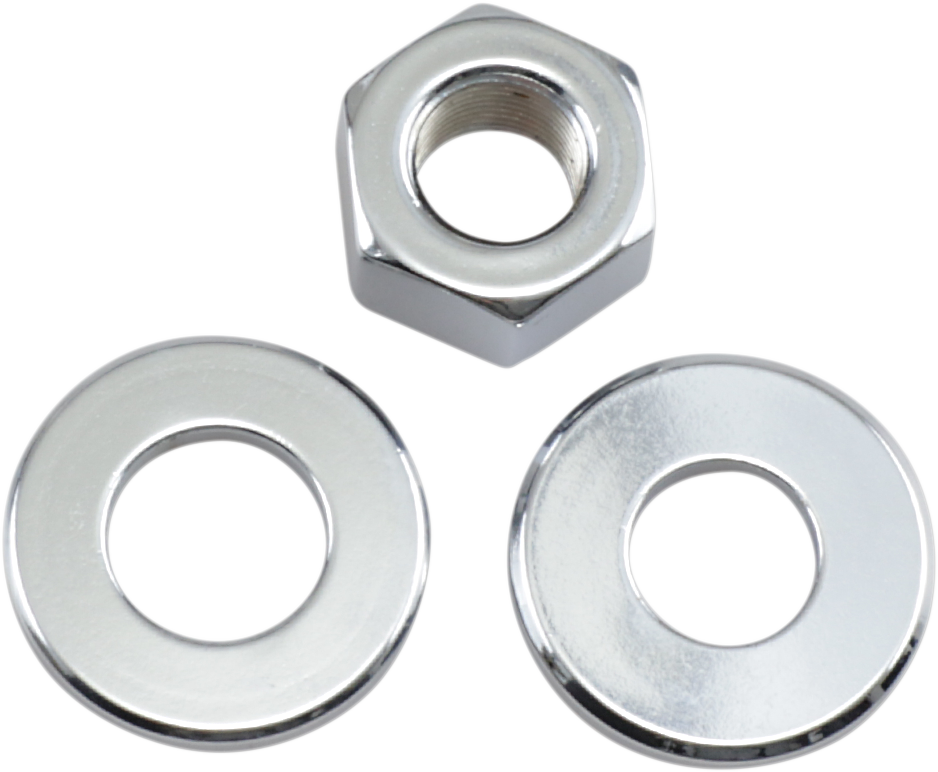 Rear Axle Nut/Washer - Kit - Big Twins \'73-\'96/XL \'79-\'96 1973 - 1984