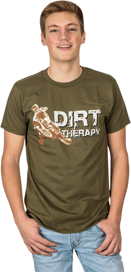 Optimate Dirt Therapy T-Shirt - Military Green - 2XL