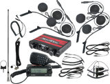 Intercom/Radio and In-Helmet Headset Kit - 4-Seat - Black