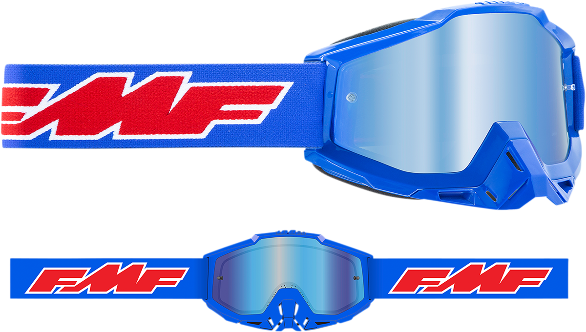 Youth PowerBomb Goggles - Rocket - Blue - Blue Mirror