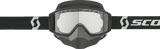 Split OTG Snow Goggle - Black/White - Dual Lens - Clear