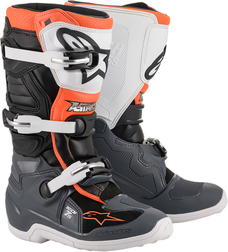 Tech 7S Boot - Black/Gray/White/Orange Fluorescent - US 6