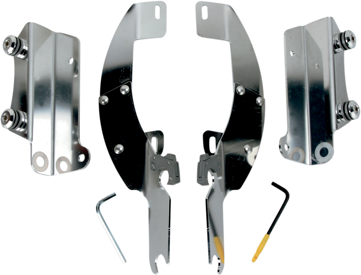 Batwing Trigger Lock Mounting Kit - Nomad - Polished 2001 - 2004