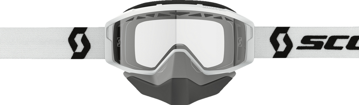 Primal Snow Cross Goggle - White - Dual Lens - Clear