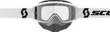 Primal Snow Cross Goggle - White - Dual Lens - Clear