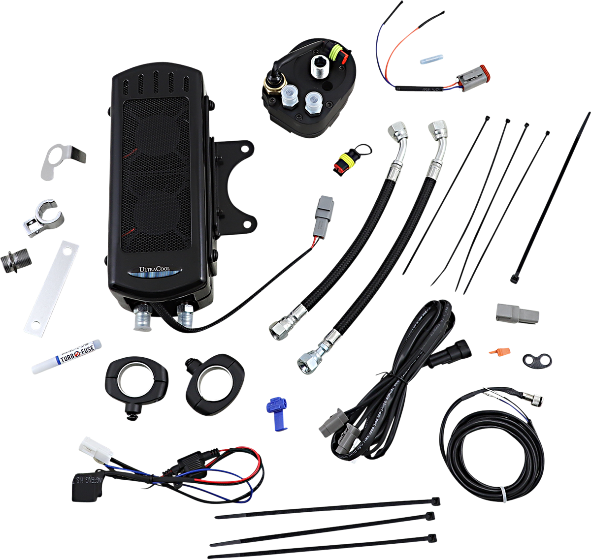 Oil Cooler Kit - Gloss Black - Touring/Trike 2009 - 2016