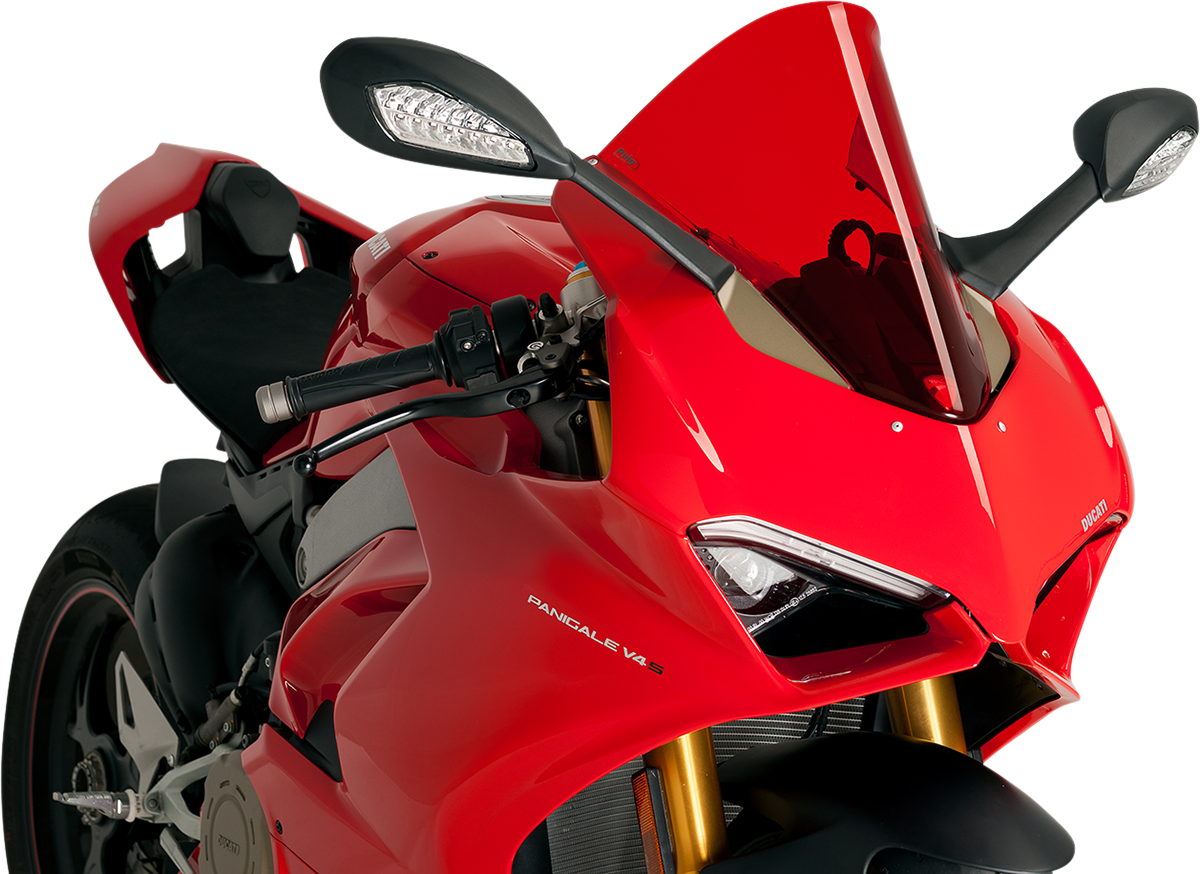 Race Windscreen - 15-3/4\" - Red - Ducati 2018 - 2024